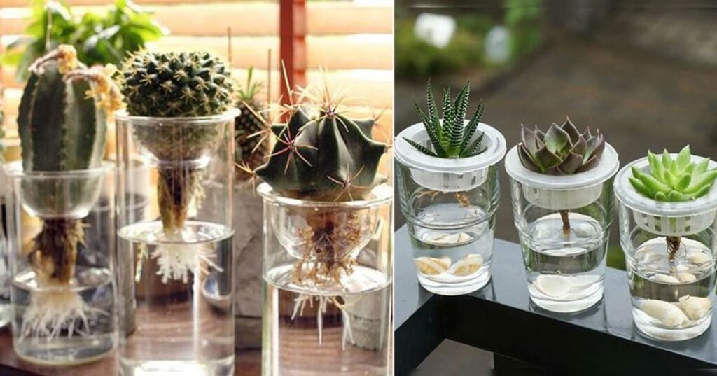 Different Hydroponic Succulents